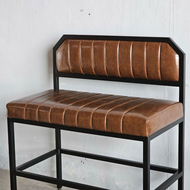 Ghế băng bọc nệm 100x55x117cm khung sắt GBD046