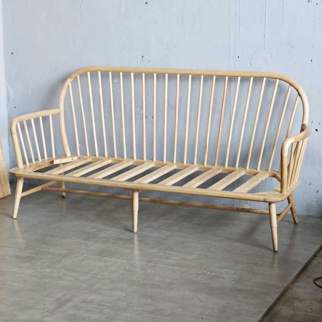 Ghế sofa đôi Song Trúc gỗ tần bì SFB68091