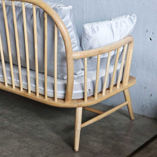 Ghế sofa đôi Song Trúc gỗ tần bì SFB68091