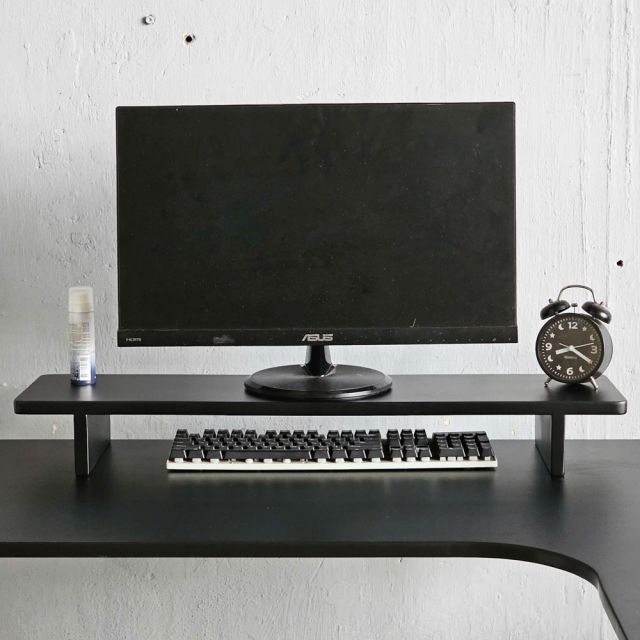 Kệ màn hình 80x21x10cm gỗ cao su MS68021