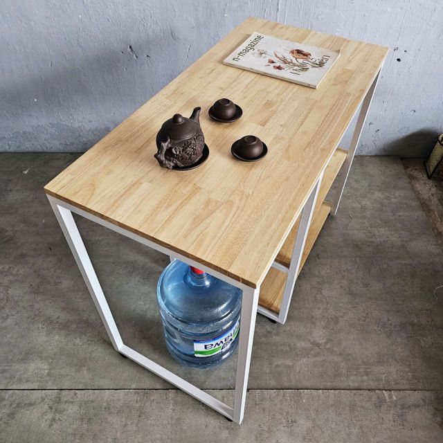 Kệ bếp 100x50x85cm gỗ cao su KB68051
