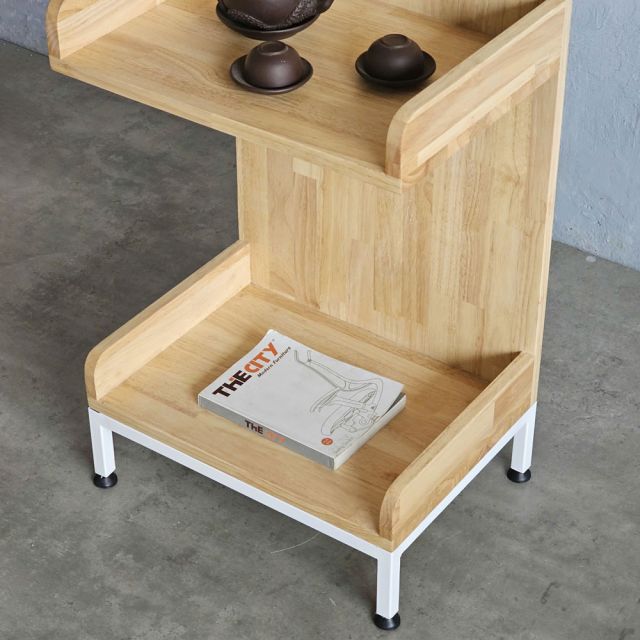 Kệ sách 4 tầng 45x33x160cm gỗ cao su KS68274