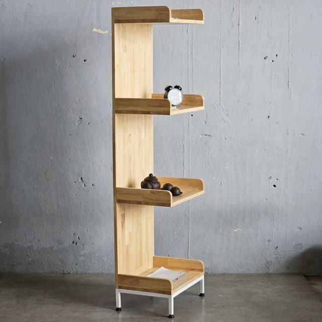 Kệ sách 4 tầng 45x33x160cm gỗ cao su KS68274