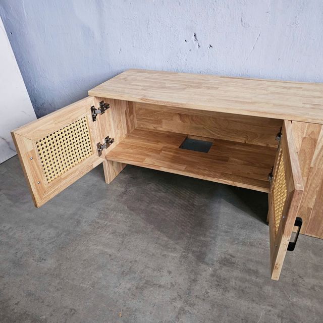 Module tủ bếp mini 120x60cm gỗ cao su BTB6802