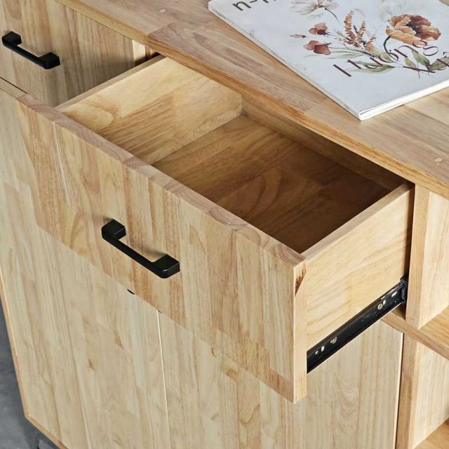 Tủ giày 120x35x110cm gỗ cao su KG68079
