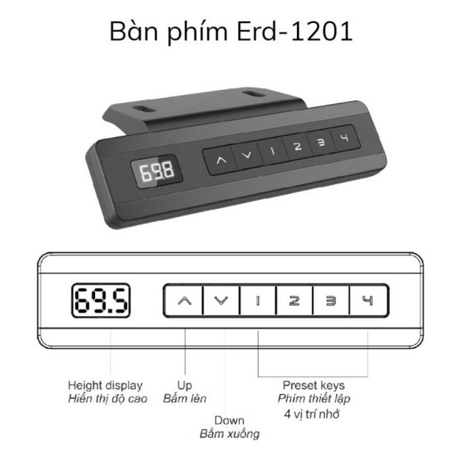Chân bàn nâng hạ tự động ERD-1201