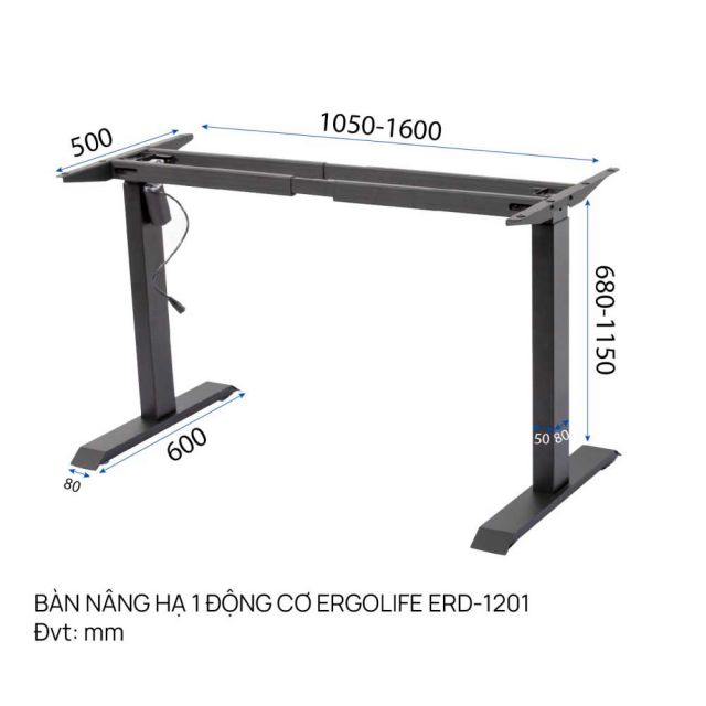 Chân bàn nâng hạ tự động ERD-1201
