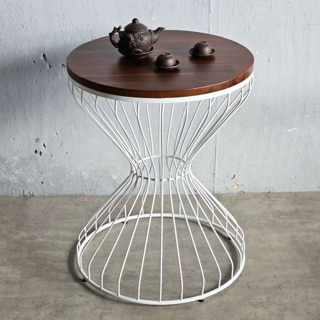 Bàn cafe tròn 60x60cm gỗ tràm CFD68241