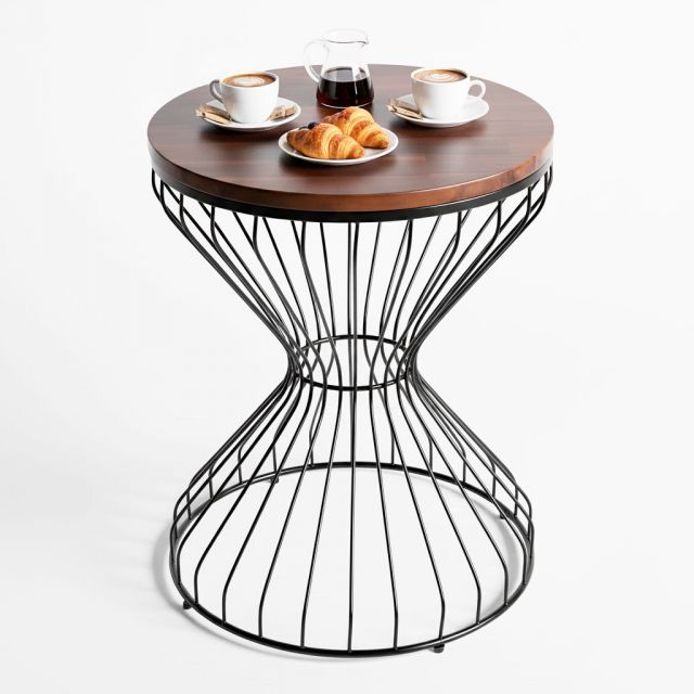 Bàn cafe tròn 60x60cm gỗ tràm CFD68241