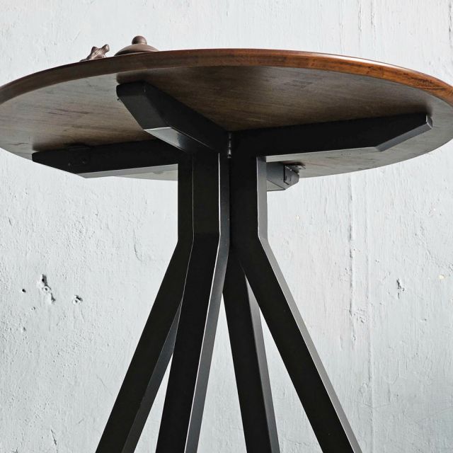 Bàn cafe tròn 60cm gỗ cao su CFD68242