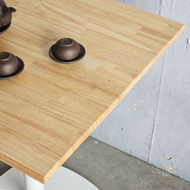 Bàn cafe vuông 60x60cm gỗ cao su CFD68240