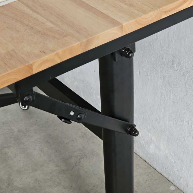 Bàn đào tạo di động 80x60cm gỗ cao su SPD68233