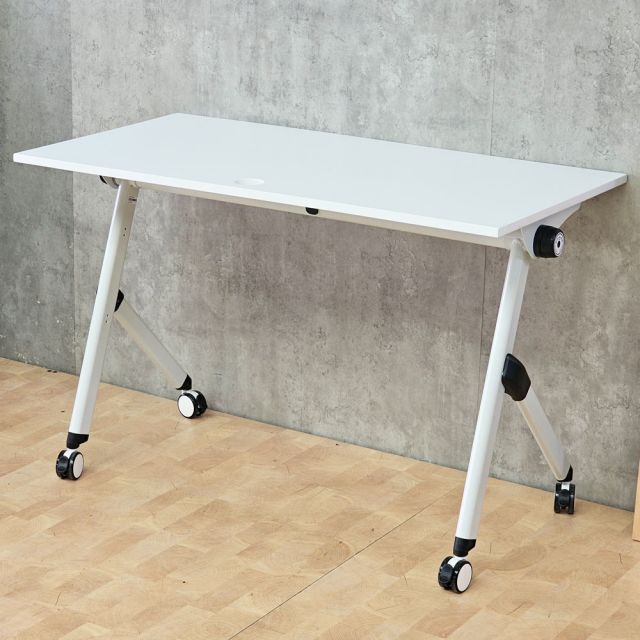 Bàn đào tạo gấp gọn 120x60cm chân sắt di động SPD68224