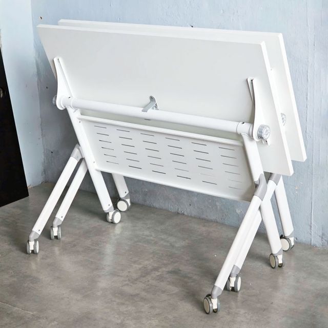 Bàn đào tạo gấp gọn 120x60cm chân sắt di động SPD68224