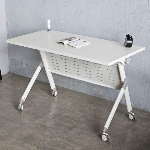 Bàn đào tạo gấp gọn 120x60cm chân sắt di động SPD68224