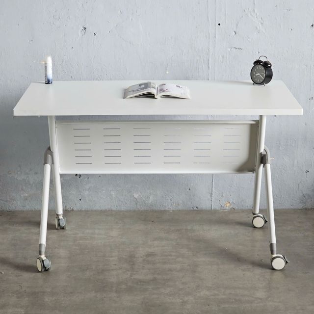 Bàn đào tạo gấp gọn 120x60cm chân sắt di động SPD68224