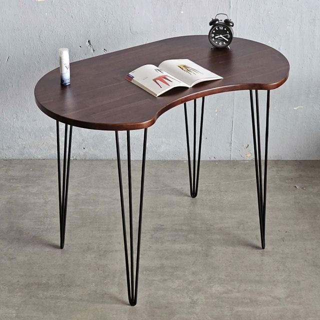 Bàn hạt đậu 100x60cm gỗ tràm chân Hairpin SPD68234