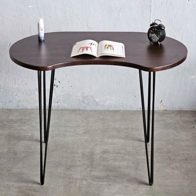 Bàn hạt đậu 100x60cm gỗ tràm chân Hairpin SPD68234