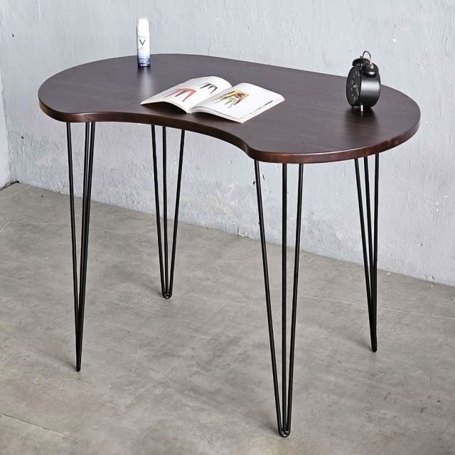 Bàn hạt đậu 100x60cm gỗ tràm chân Hairpin SPD68234
