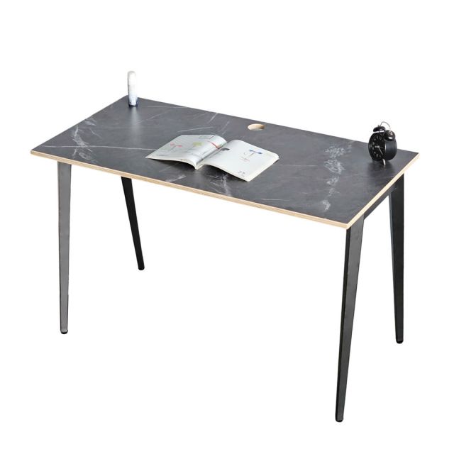 Bàn làm việc 120x60cm gỗ plywood vân giả đá hệ Tứ Giác HBDI004