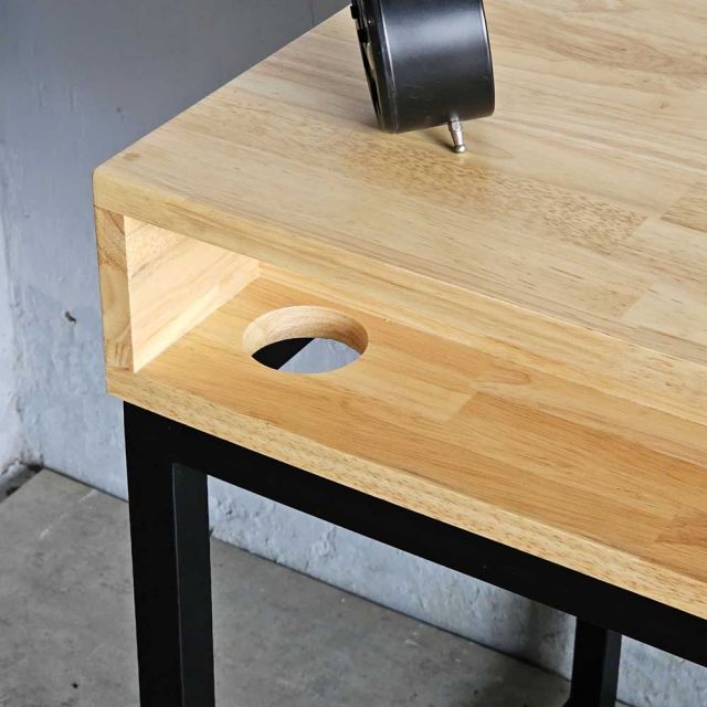 Bàn làm việc có ngăn kéo 160x60cm gỗ cao su BD68136
