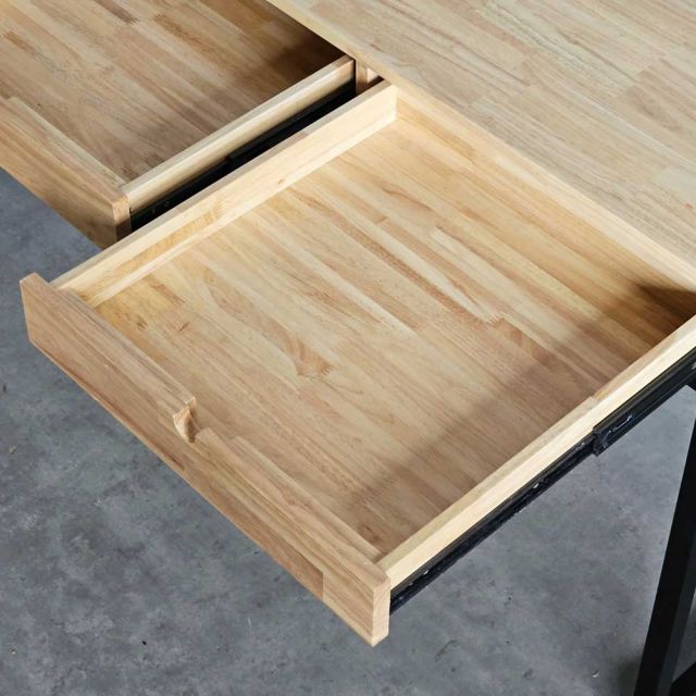 Bàn làm việc có ngăn kéo 160x60cm gỗ cao su BD68136