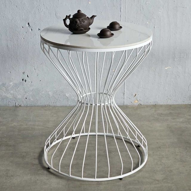 Chân sắt bàn Cafe đồng hồ cát ( mặt tròn 60cm) CHBCF009