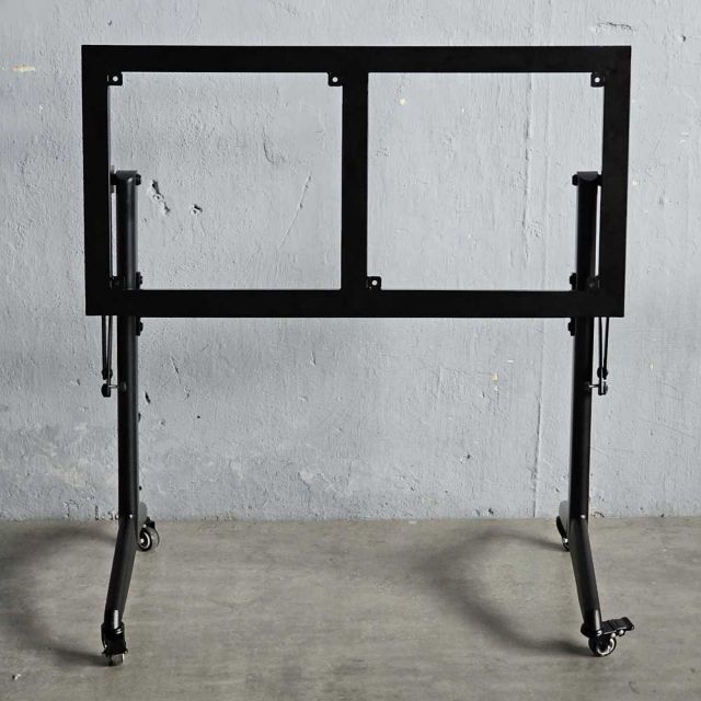 Chân bàn đào tạo cho mặt bàn 80x60cm sơn tĩnh điện CHB68066