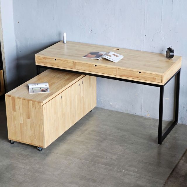 Combo bàn làm việc và tủ cá nhân di động CB68209