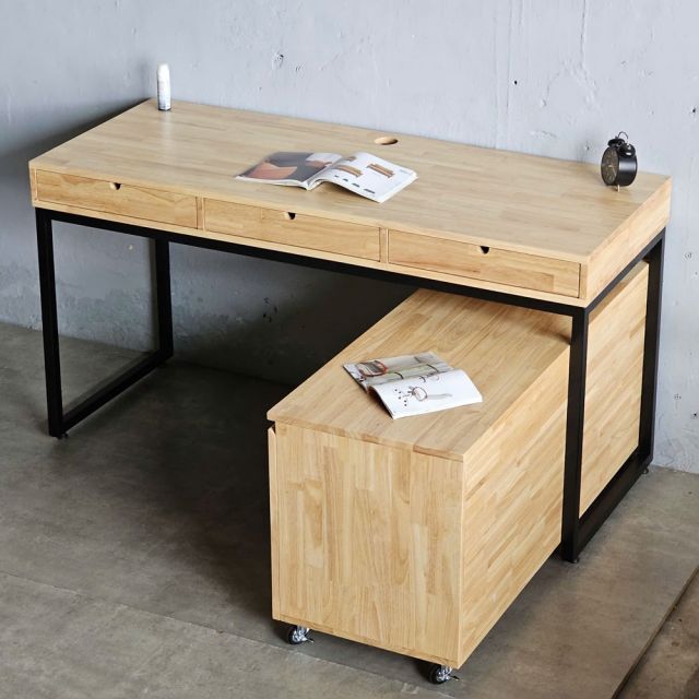 Combo bàn làm việc và tủ cá nhân di động CB68209