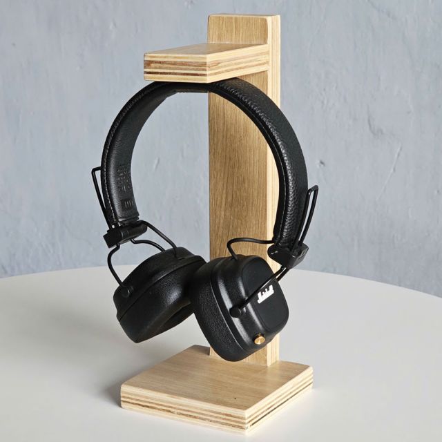Giá treo tai nghe gỗ plywood GTTN001