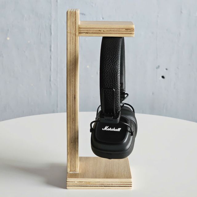Giá treo tai nghe gỗ plywood GTTN001