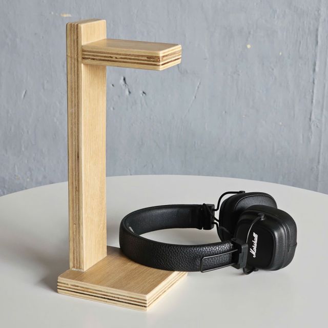 Giá treo tai nghe gỗ plywood GTTN001