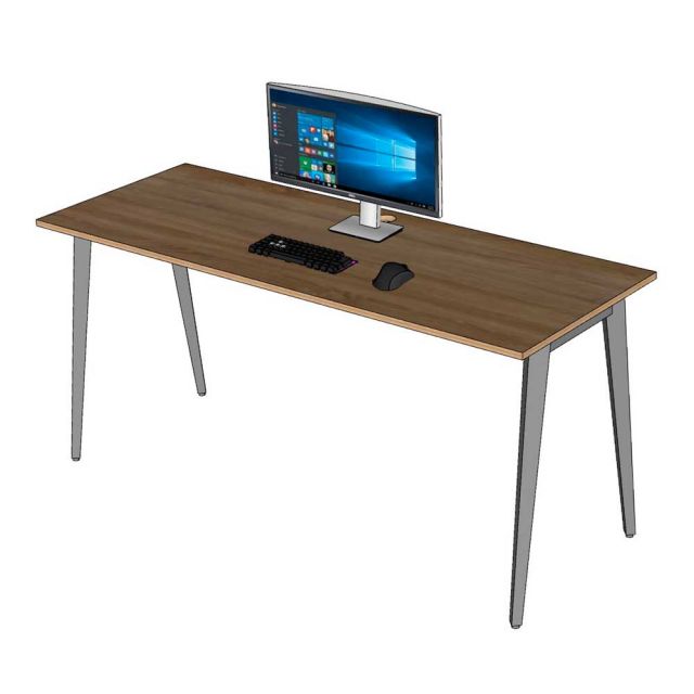 Bàn làm việc 160x60cm gỗ plywood hệ Tứ Giác Côn HBDI008