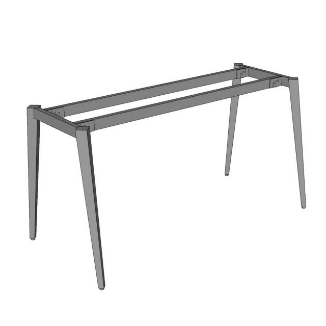 Chân sắt lắp ráp cho bàn 140x70cm hệ Tứ Giác Côn CBHD004