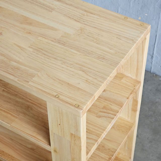 Kệ giày 5 tầng 90x30x70cm gỗ cao su KG68078