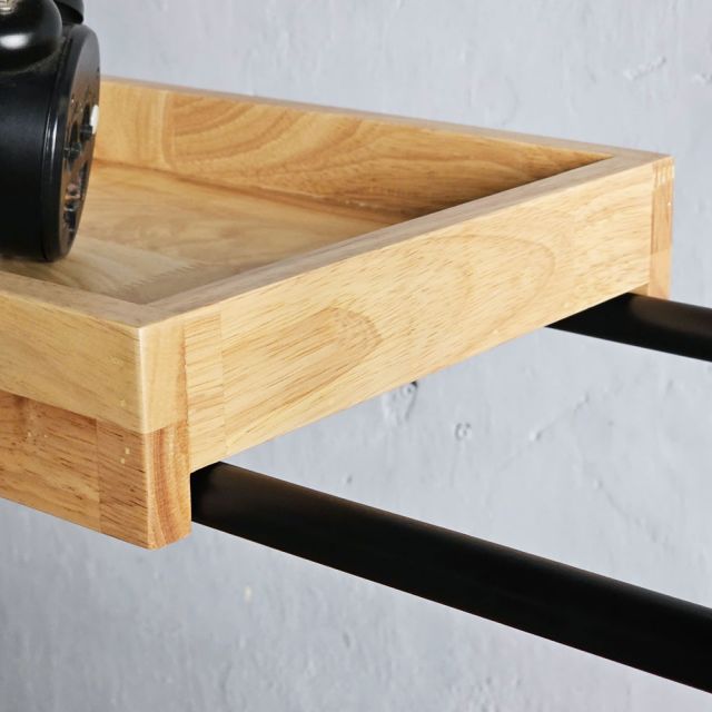 Kệ trang trí 80x32x170cm gỗ cao su KS68283