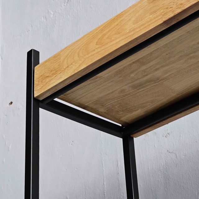 Kệ trang trí 80x32x170cm gỗ cao su KS68283
