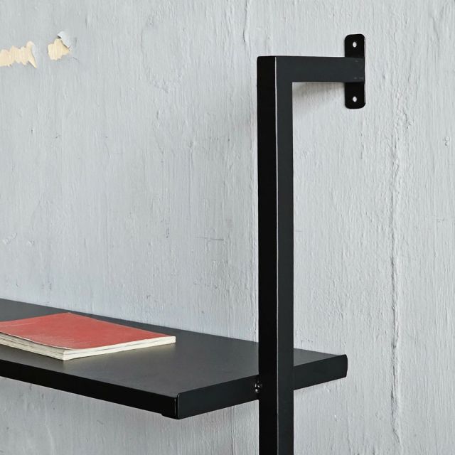 Kệ sách áp tường 4 tầng 120x25x145cm gỗ cao su KS68281