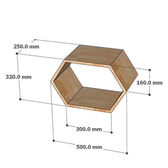 Kích thước kệ tổ ong lẻ