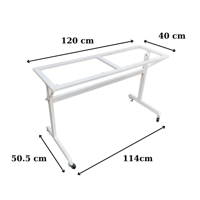 Chân bàn gấp gọn có bánh xe CHB68046
