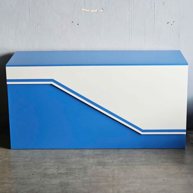 Quầy lễ tân 200x70x100cm gỗ cao su BLT68025