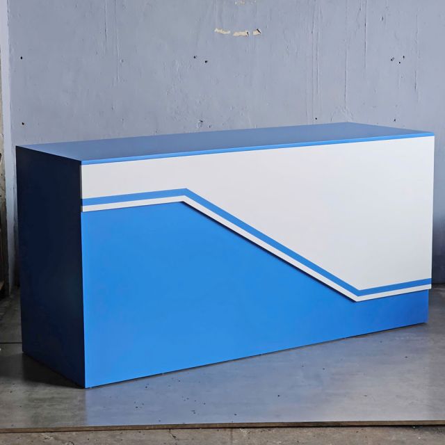 Quầy lễ tân 200x70x100cm gỗ cao su BLT68025