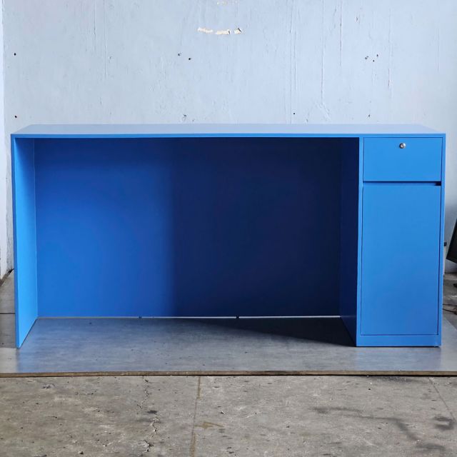 Quầy lễ tân 200x70x100cm gỗ cao su BLT68025