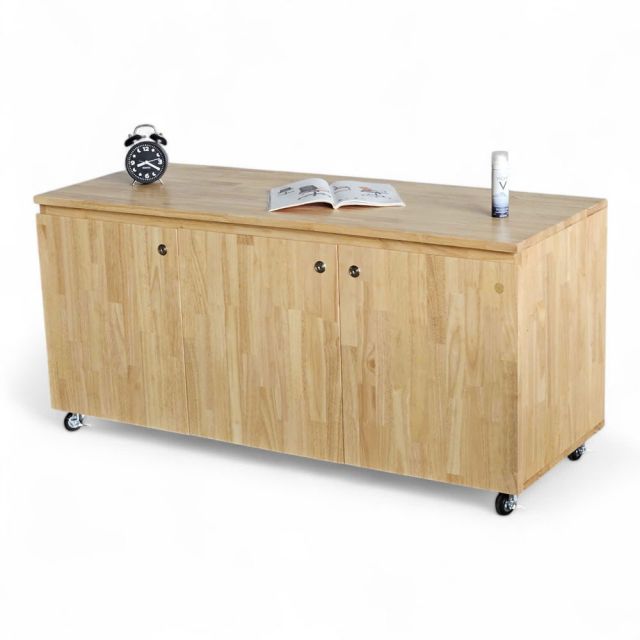 Tủ cá nhân di động 120x45x53cm gỗ cao su TCN68057 Tủ cá nhân di động 120x45x53cm gỗ cao su TCN68057