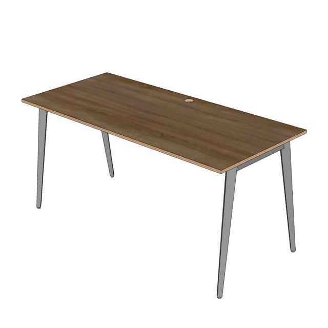 Bàn làm việc 160x70cm gỗ plywood hệ Tứ Giác Côn HBDI009