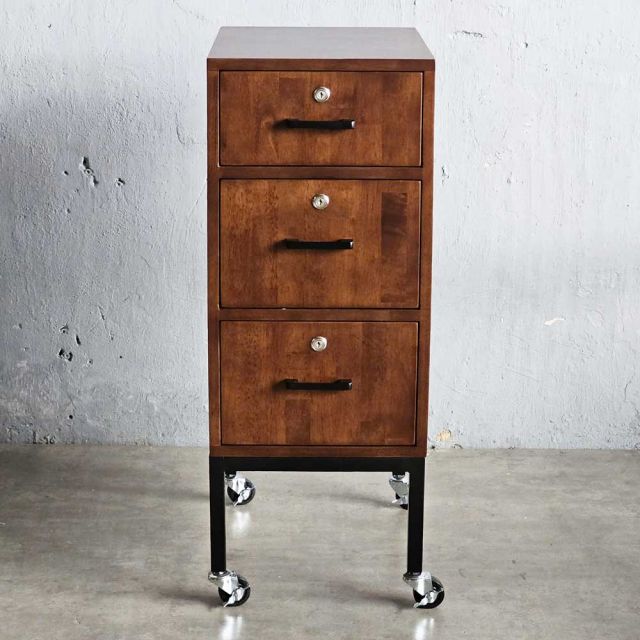 Tủ cá nhân di động 35x50x90cm gỗ cao su TCN68056
