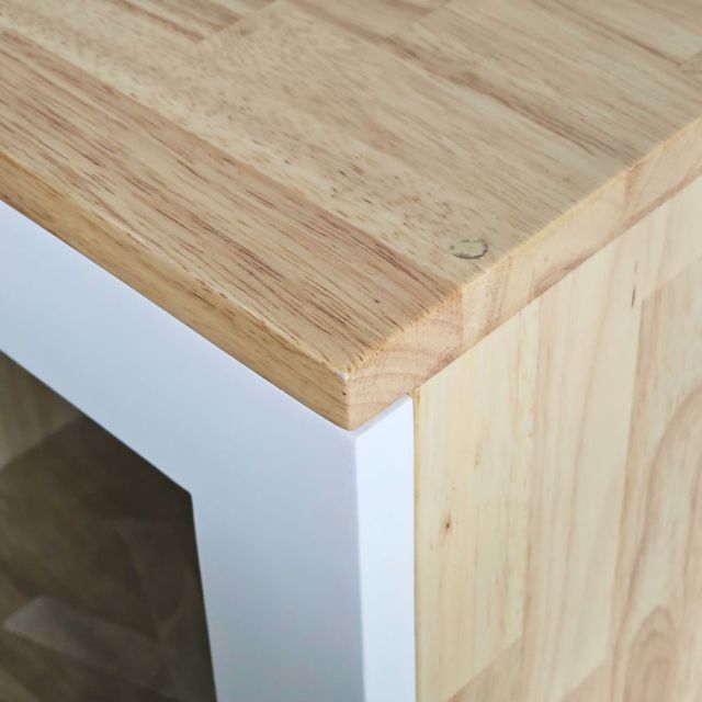 Tủ hồ sơ 3 tầng cửa kính gỗ cao su THS68036