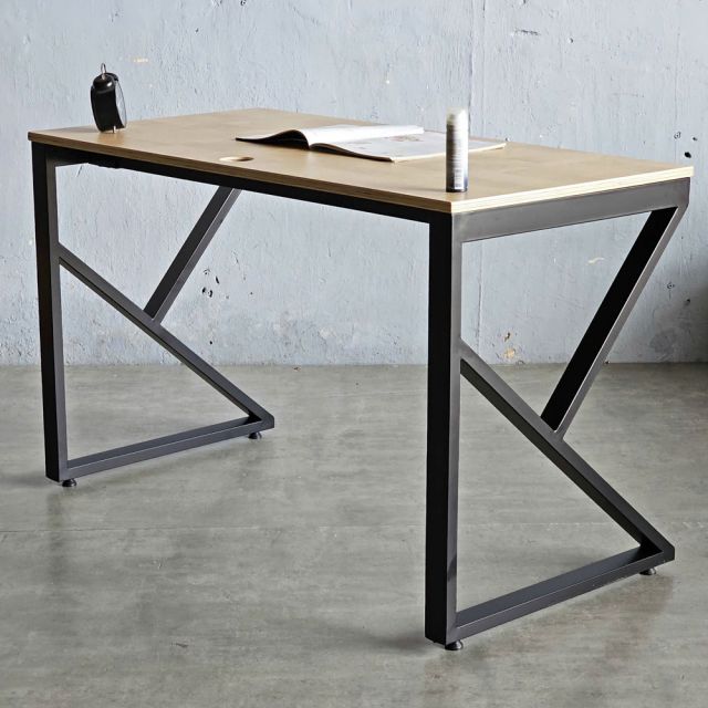 Bàn làm việc 120x60cm gỗ plywood vân Cut Trunk hệ KConcept HBKC051