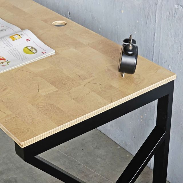 Bàn làm việc 120x60cm gỗ plywood vân Cut Trunk hệ KConcept HBKC051